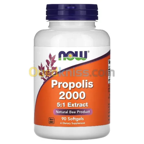 Now Foods Propolis 2000 Extrait à 5:1, 400 mg 90 capsules à enveloppe molle
