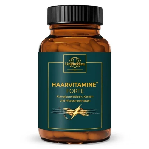 Unimedica Vitamines capillaires Forte complexe a base de biotine vitamines et keratine 180 gelules