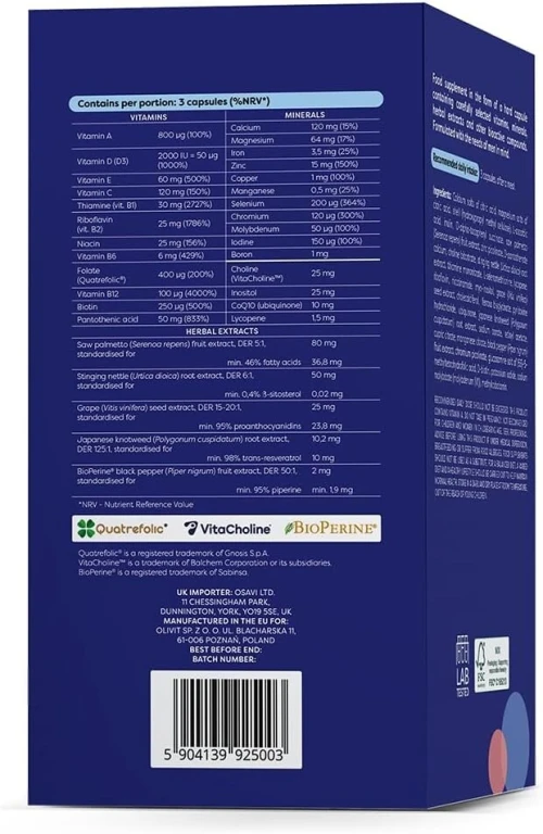 Multivitamins & Minerals Man 90 vegan caps