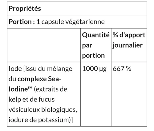  Iode Life Extension Sea-Iodine 1000mcg 60caps végés يود بحري 1000 مكجم، 60 كبسولة نباتية