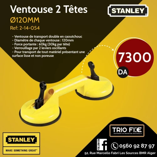 Stanley ventouse 2 têtes