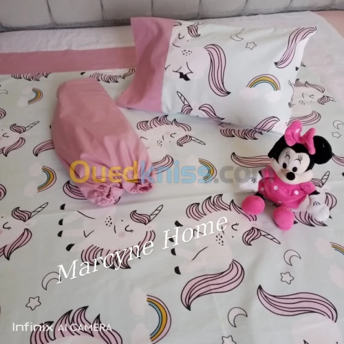 Parure de drap bébé fille