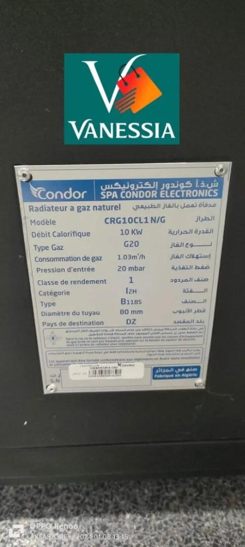 Chauffage Marque Condor Caldo 10Kw