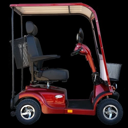 Grand scooter électrique 4W couvert 
