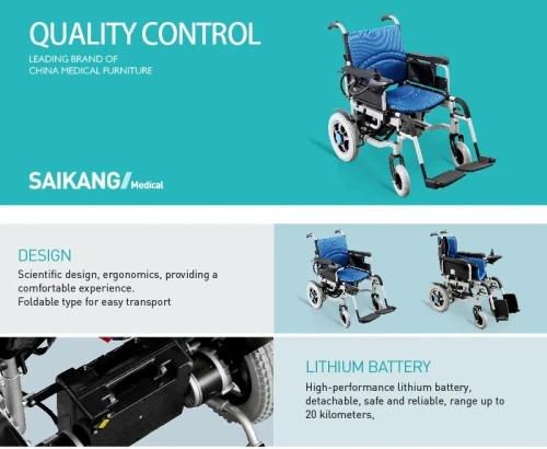 FAUTEUIL ROULANT ÉLECTRIQUE LÉGER HANDICAPÉ SKE180