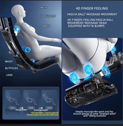 Fauteuil de massage  relaxant 4D de luxe  domestique 