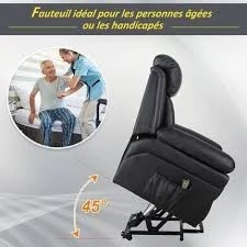 Fauteuil relax releveur électrique véritable cuir 
