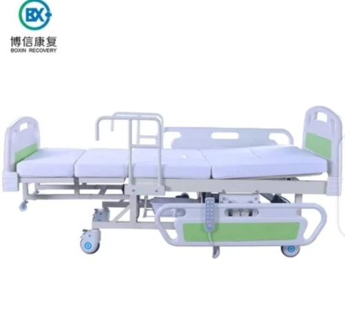 Lit Médicalisé Multi-positions 6 fonctions avec Garde-robe (toilette) Électrique 