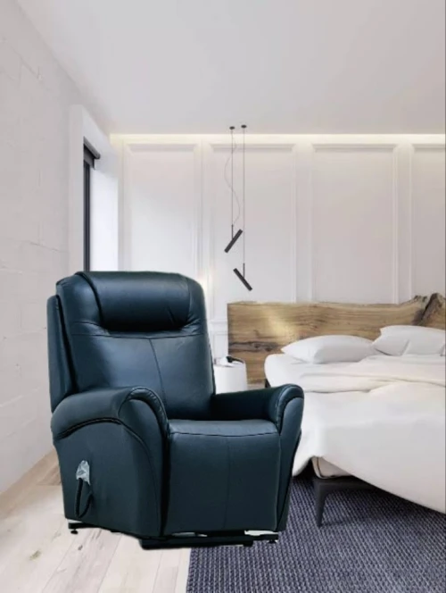 Fauteuil relax releveur électrique véritable cuir 