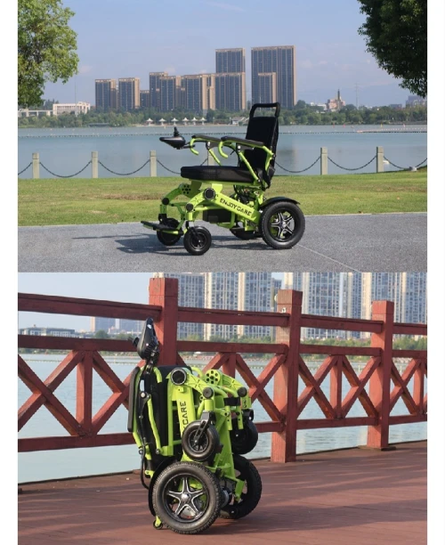 Fauteuil roulant électrique pliable le plus Compact 