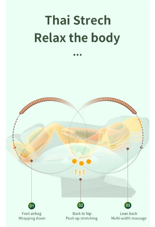 Fauteuil de massage et relaxation 4D prof usage domestique 