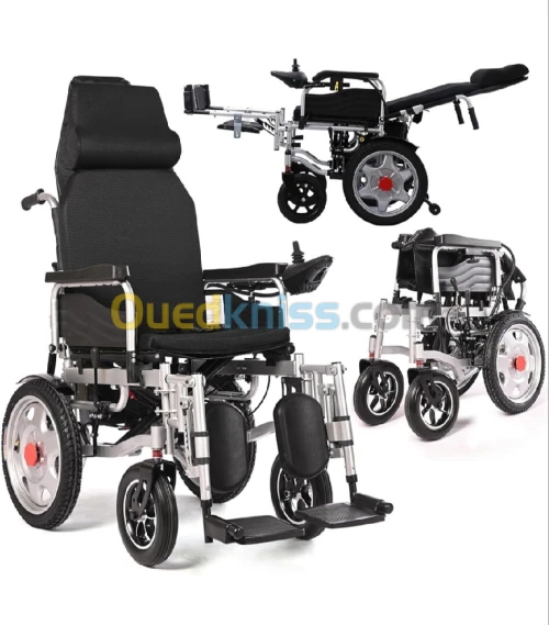 Fauteuil roulant électrique pliable rabattable en aluminium 