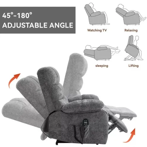 Fauteuil relax releveur électrique Avec massage et chauffage dorsale 