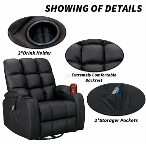 Fauteuil relax releveur électrique WestWood Massage Cinema Canapé Inclinable