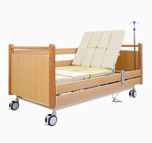 Lit médicalisé électrique garde robe WC multifonctions en bois usage domestique 