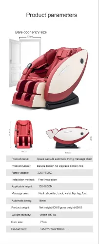 Fauteuil de massage luxueux capsule Space  