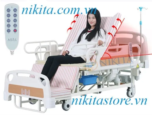 Lit médicalisé d'hôpital électrique multifonctions garde robe 