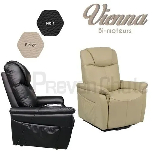 Fauteuil relax releveur électrique véritable cuir 