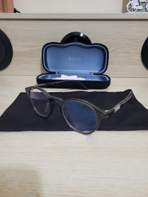 Lunettes de vue Gucci GG1160O - 002 - Marron (Brun transparent brillant)