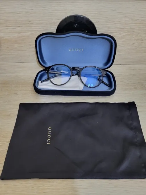 Lunettes de vue Gucci GG1160O - 002 - Marron (Brun transparent brillant)