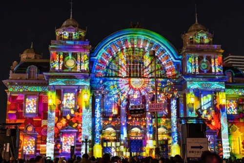 mapping  projection et design d'évènement   " floor and building mapping " 