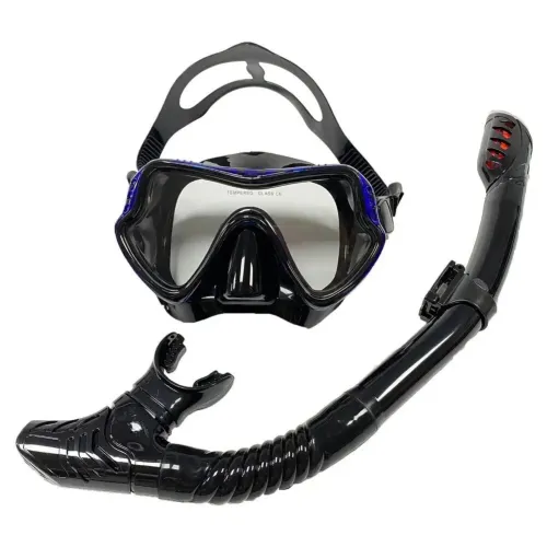 Lunettes de plongée & natation professionnelles en silicone anti-buée, séparation respiratoire