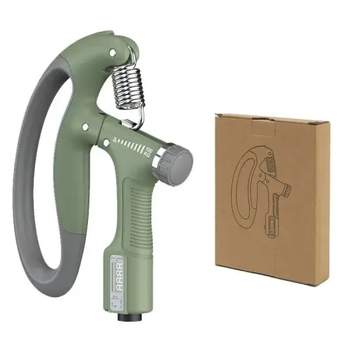 Pince de Force Reglable 10 kg jusqu'a 100 kg avec Compteur LCD  Poignée Fitness Mains & Doigts