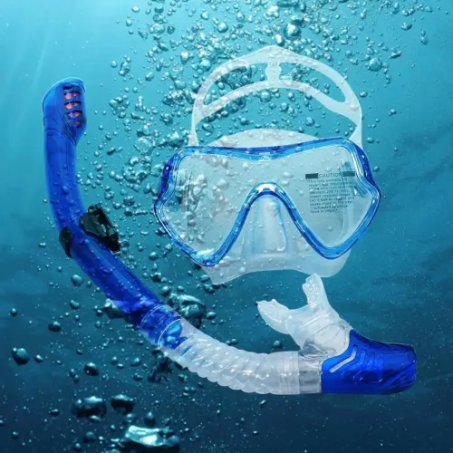 Lunettes de plongée & natation professionnelles en silicone anti-buée, séparation respiratoire