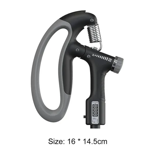 Pince de Force Reglable 10 kg jusqu'a 100 kg avec Compteur LCD  Poignée Fitness Mains & Doigts