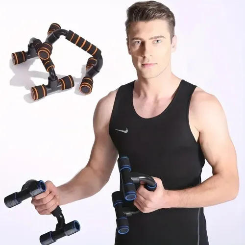 Poignees de Pompes Antiderapantes Barres Push-Up Legeres pour Entrainement a Domicile