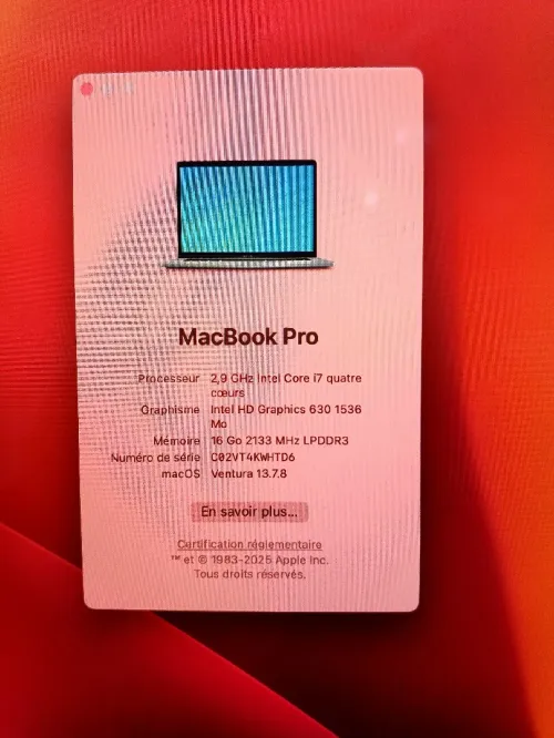 MacBook pro 2017 touchbar