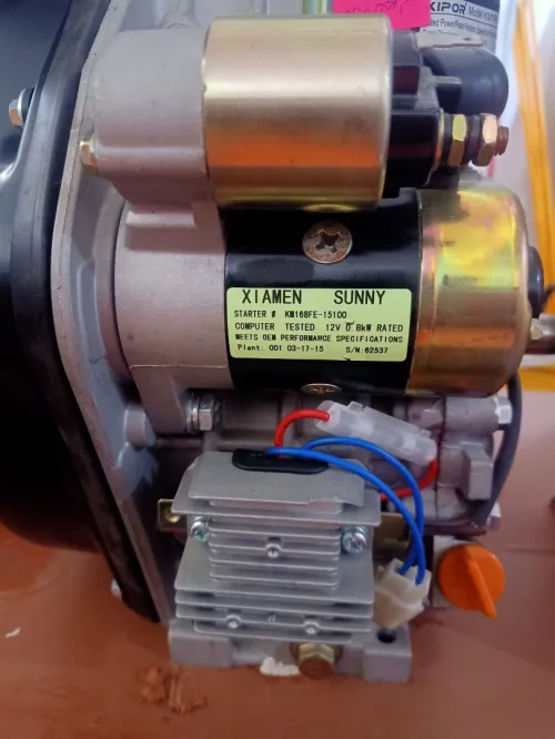 Moteur diesel KIPOR arbre conique démarrage électrique 186FA
