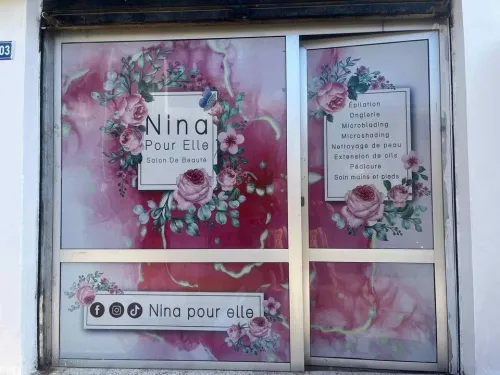 Habillage Vitrine + Conception + Montage تغليفات الوجهات 
