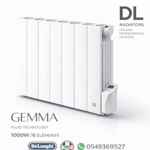 Radiateur électrique à inertie fluide Delonghi dl 1000W Made in italie