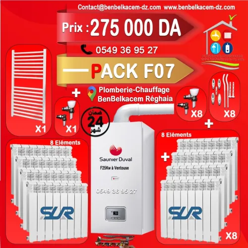 Pack Chaudiere Saunier duval F25kw avec Radiateur PACK F01/F02/F03/F04/F05/F06/F07