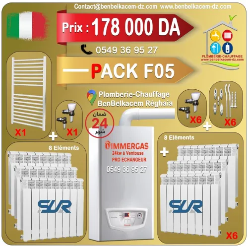 Packs Chaudiere Avec Radiateur Baxi/immergas/Junkers