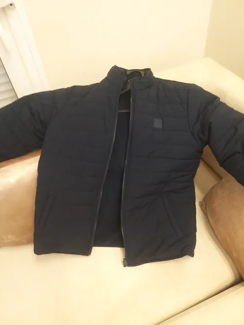 DOUDOUNE HOMME IMPERMÉABLE POLAIRE INTÉRIEURE RÉVERSIBLE BLEUNUIT JOSEFZIP
