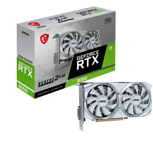 RTX 3050 MSI VENTUS 2X XS 8GB GDDR6 OC WHITE (7% POUR CEUX QUI VEULENT LACHETER SEULE)