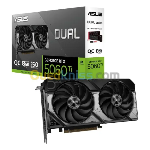 RTX 5060TI 08GO GDDR7 ASUS DUAL SERIES TVD