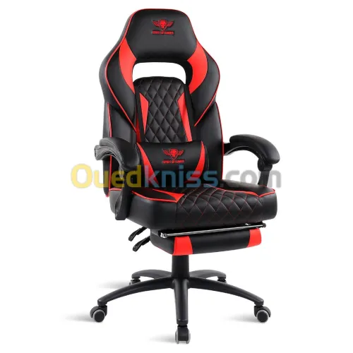 SIEGE GAMER EN SIMILICUIR SPIRIT OF GAMER MUSTANG NOIR / ROUGE / BLEU