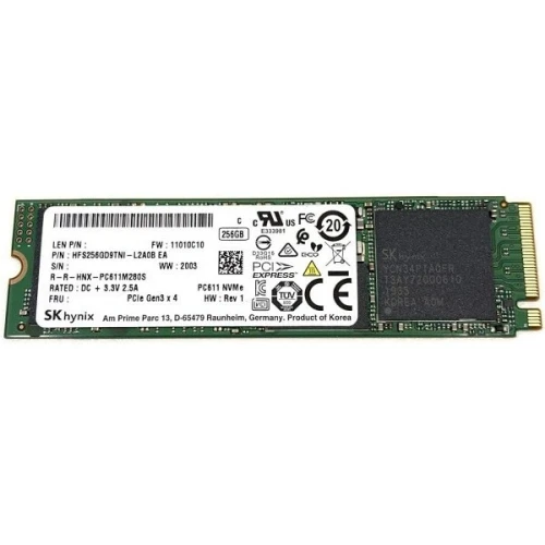 M.2 SK HYNIX SK500 256GO Gen3 x4 3400/2000MBPS NVME 2280