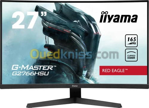 MONITEUR IIYAMA 27" 1920 x 1080 - 165 Hz - VA incurvée - 1 ms 16/9 - HDR - G2766HSU-B1