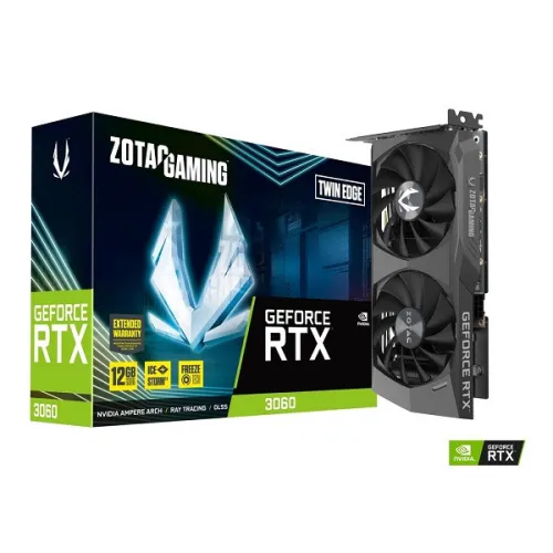 RTX 3060 ZOTAC TWIN EDGE 12GO 192BITS 1860/14000 1HDMI/ 3DP 