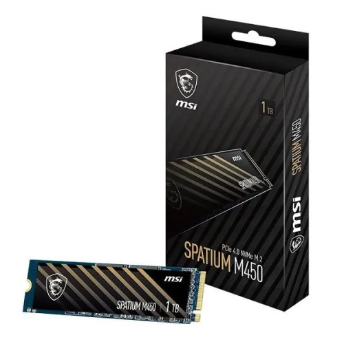 MSI SPATIUM M450 PCIE 1TB M450 PCIE 4.0 NVME HEATSINK