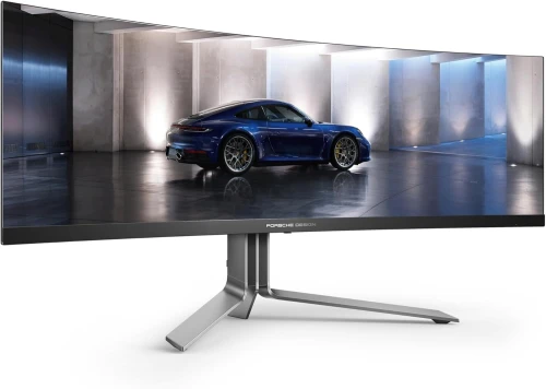 AOC 49 AGON PORSCHE DESIGN PD49 CURVED 240HZ DQHD 5K OLED 0.03MS 1800R HDR400 SPEAKERS DTS