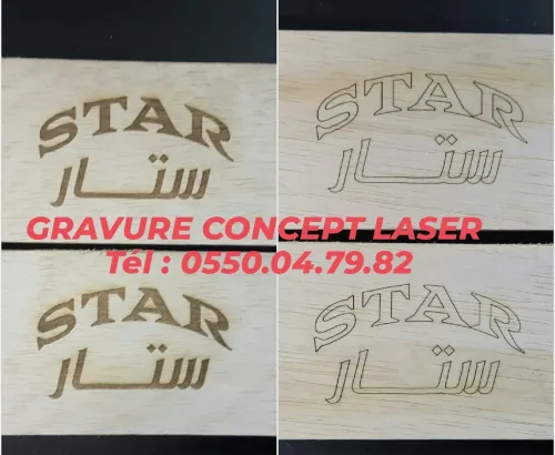 Gravure laser sur Inox / Laiton -Cuivre