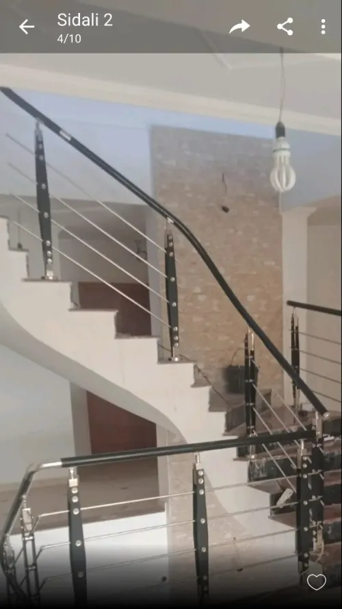 rampe escalier en inox