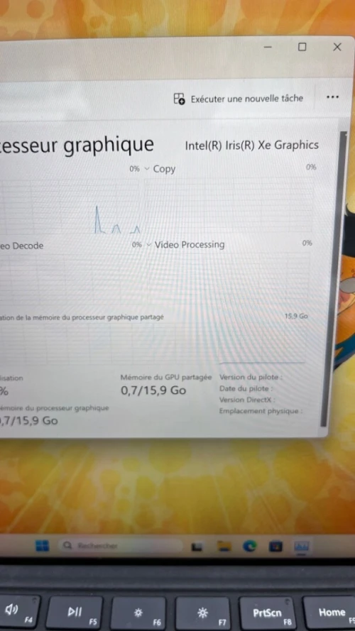 SURFACE PRO 9 13'' 2K I7-12TH 32RAM 1TB SSD IRIS XE  BATTERIE + 3.5 HEURES
