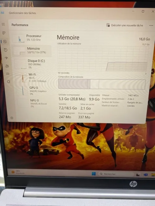 HP PAVILION 16 ULTRA 7 155U 16'' 16RAM 1TB SSD  NEUF BATTERIE 100%