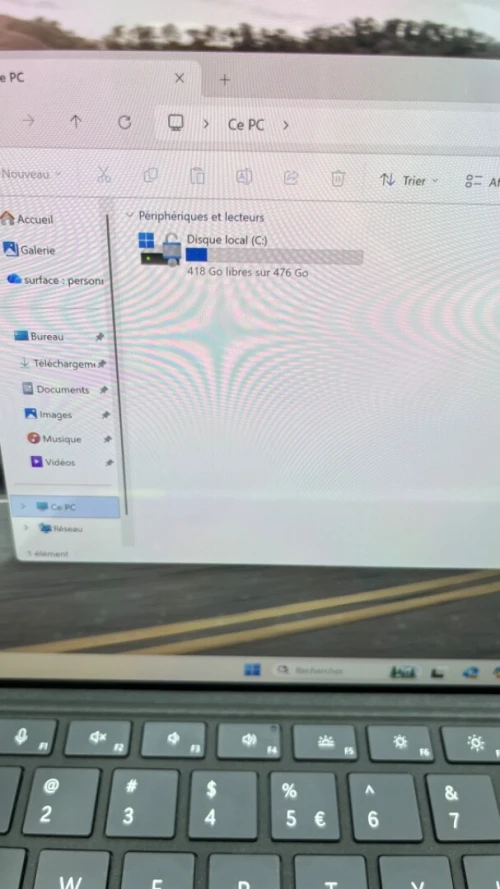 SURFACE PRO 11 Snapdragon(R) X 12-core 16RAM 512SSD BATTERIE CYCLE 22